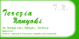 terezia manyoki business card