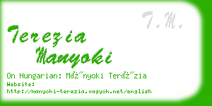 terezia manyoki business card